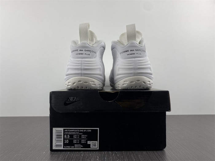 nike air foamposite one comme des garcons homme plus white dj7952-100