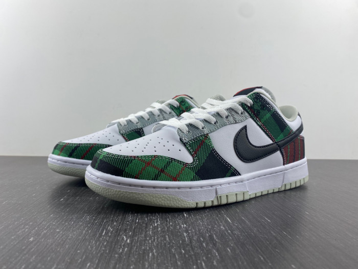 nike dunk low plaid dv0827-100