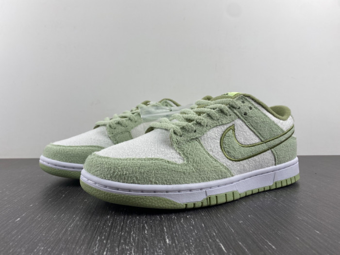 nike dunk low "fleece green" dq7579-300