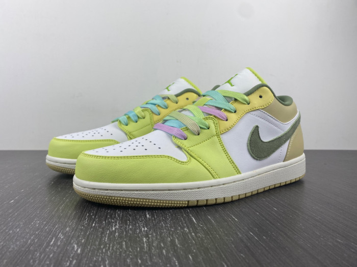 jordan 1 low sail white oil green - fd9906-131