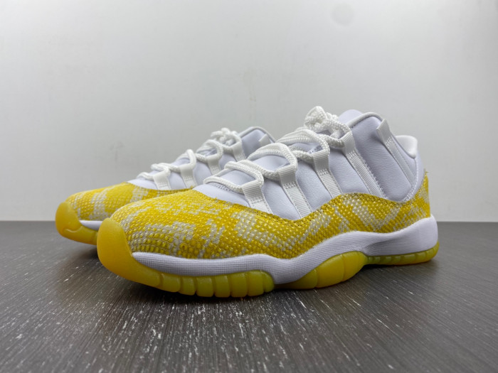 air jordan 11 low wmns “yellow snakeskin” ah7860-107