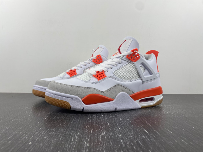 air jordan 4 white and orange dr5415-108