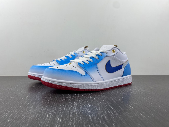air jordan 1 low gs white university blue fn8895-141