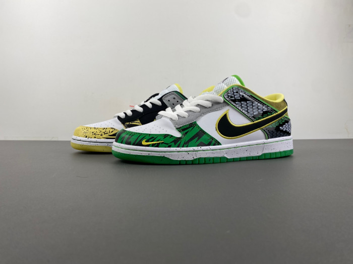 The University of Oregon x Nike Dunk Low "What The Ducks of a Feather HV1454-100