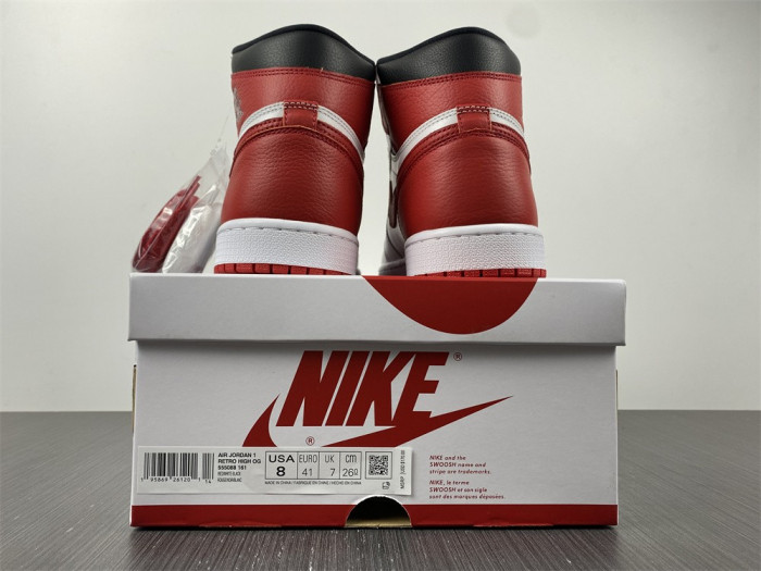 jordan 1 retro 1 high black gym red 555088-161