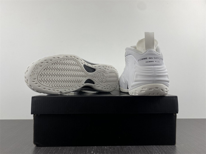 nike air foamposite one comme des garcons homme plus white dj7952-100