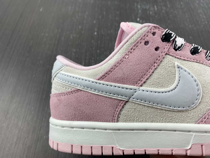 nike dunk low pink foam/pure platinum-phantom dv3054-600