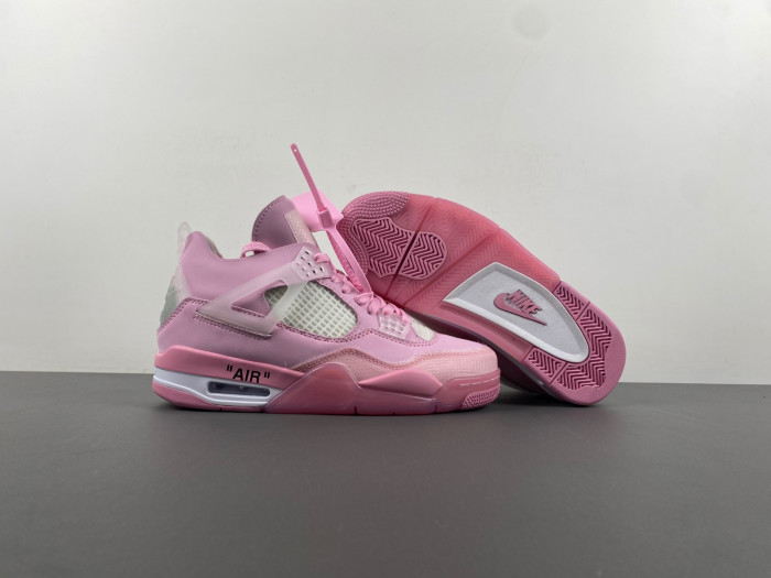 jordan 4 retro x ofw pink