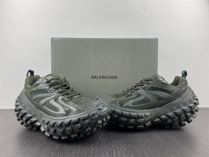blcg defender sneaker in dark green mesh and nylon yu8907-5698362