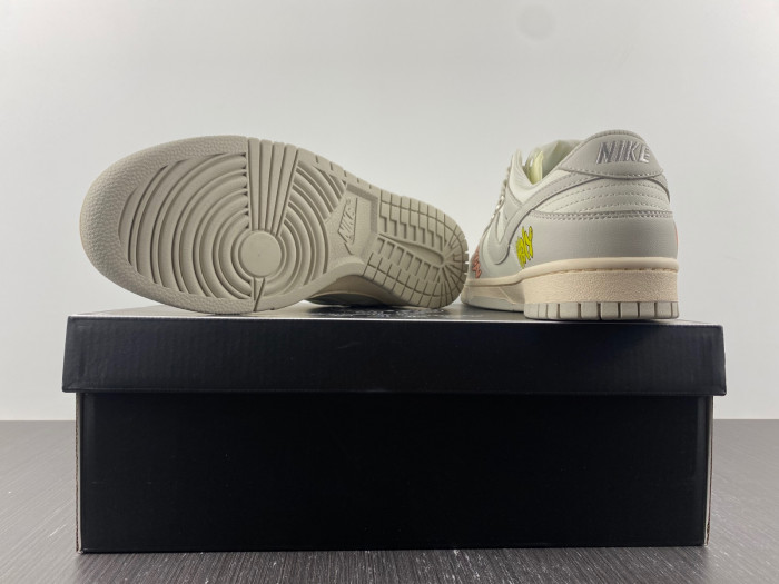 nike dunk low chrome hearts - dd1503-107-01
