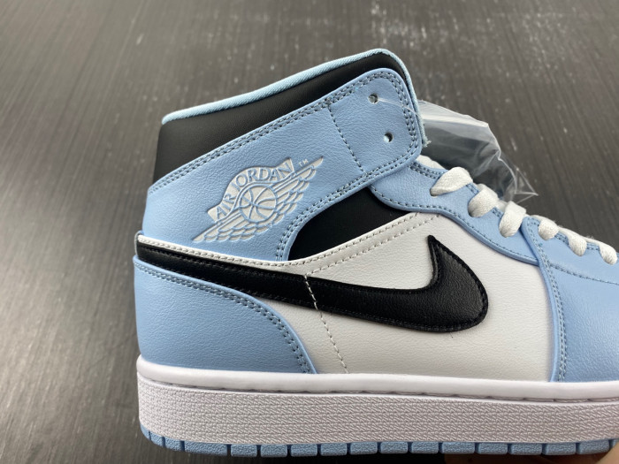 jordan 1 mid ice blue (gs) - 555112-401