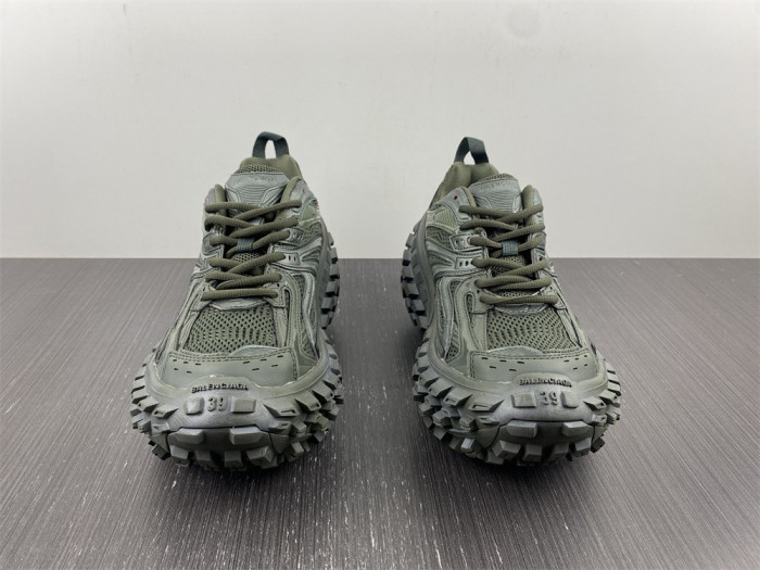blcg defender sneaker in dark green mesh and nylon yu8907-5698362
