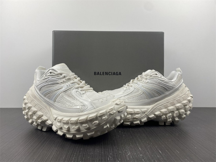 blcg defender rubber platform sneakers white