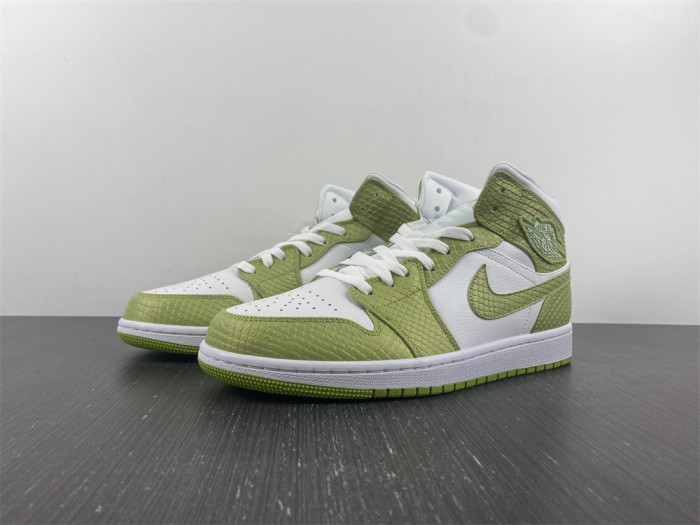 air jordan 1 mid green python (w) - dv2959-113