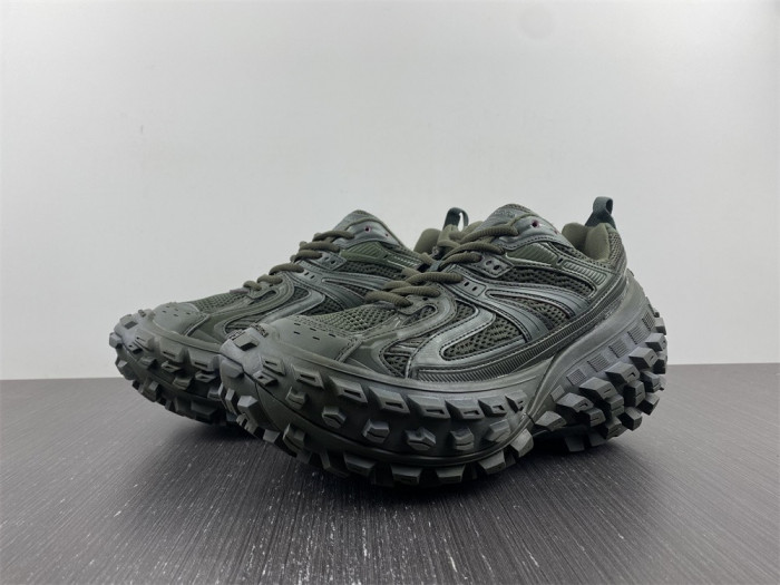 blcg defender sneaker in dark green mesh and nylon yu8907-5698362