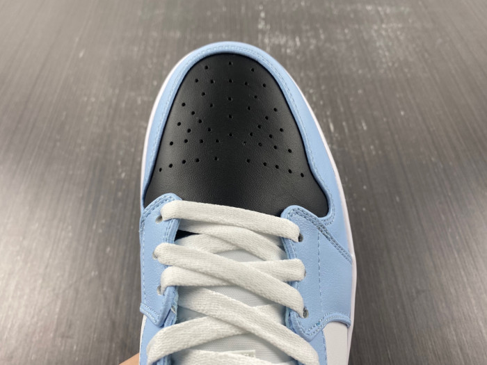 jordan 1 mid ice blue (gs) - 555112-401
