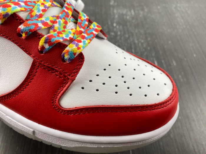 lebron james nike dunk low fruity pebbles dh8009-600