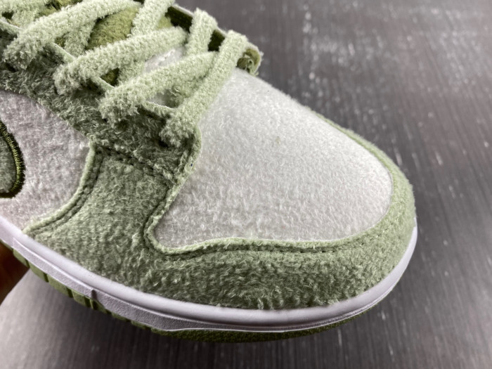 nike dunk low "fleece green" dq7579-300