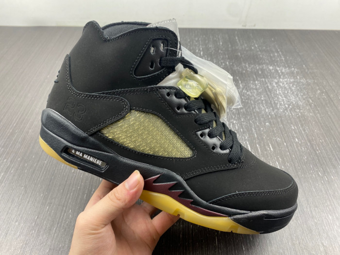 a ma maniére x air jordan 5 “black” fd1330-001