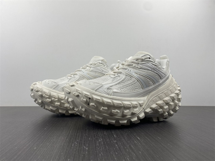 blcg defender rubber platform sneakers white