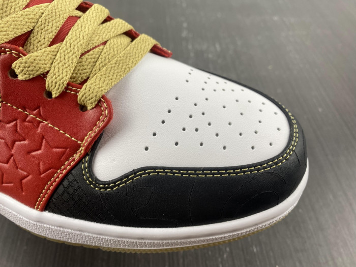 air jordan 1 mid xq white black sport red - dv0576-176