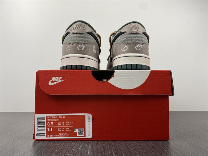 nike dunk low se sail multi-camo - dh0957-100