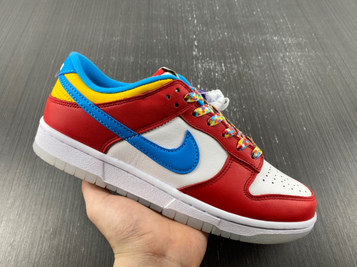 lebron james nike dunk low fruity pebbles dh8009-600
