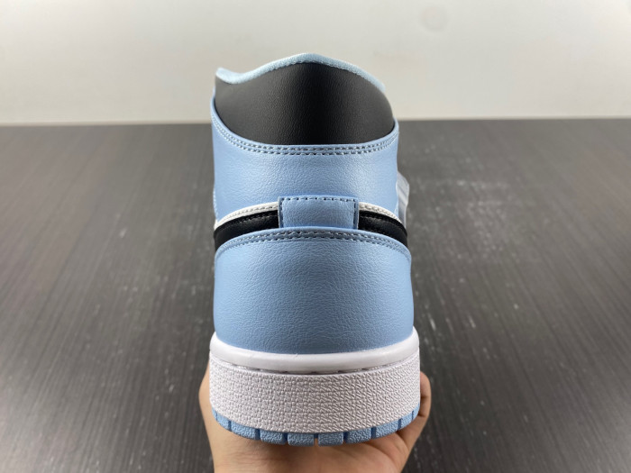 jordan 1 mid ice blue (gs) - 555112-401