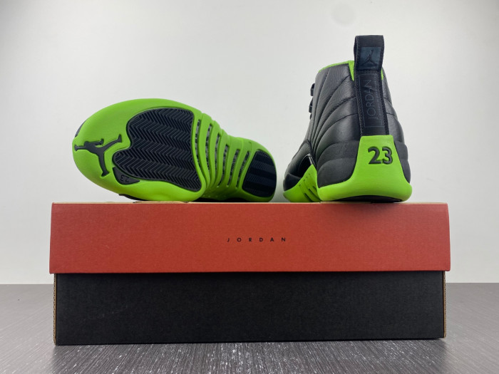 Air Jordan 12 Black Neon Green AJ12-052