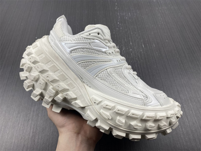 blcg defender rubber platform sneakers white