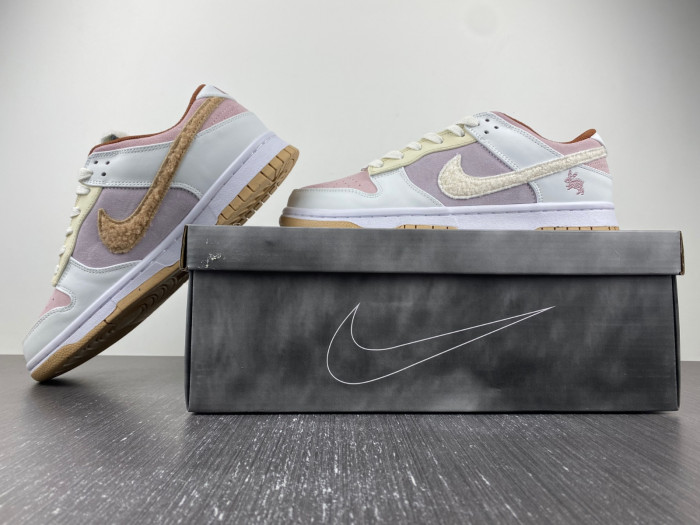 nike dunk low year of the rabbit brown fd4203-21