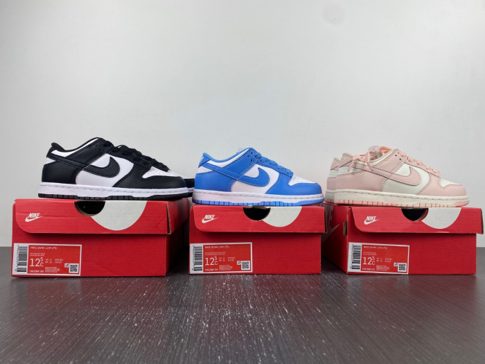 kids nike dunk low sp orange pearl cw1588-101