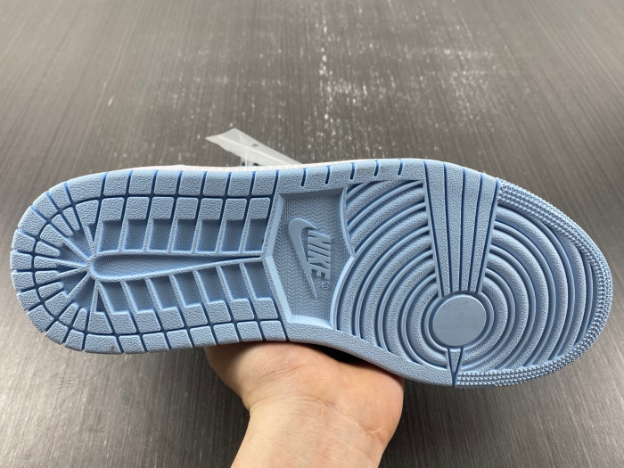 jordan 1 mid ice blue (gs) - 555112-401