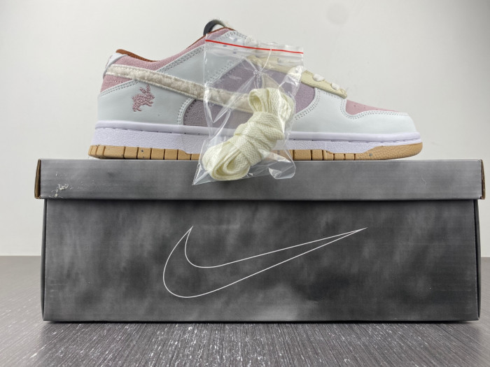 nike dunk low year of the rabbit brown fd4203-21