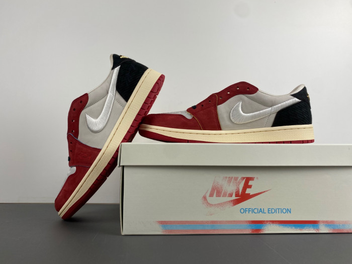 the trophy room x air jordan 1 low og “home” hv6157-100