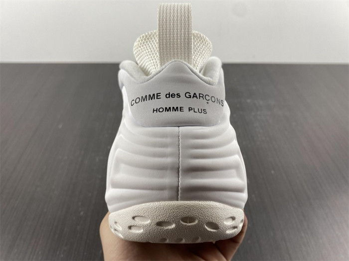 nike air foamposite one comme des garcons homme plus white dj7952-100