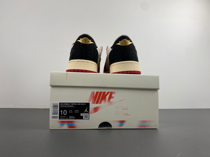 the trophy room x air jordan 1 low og “home” hv6157-100