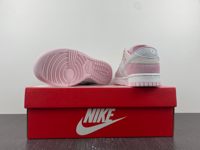 nike dunk low pink foam/pure platinum-phantom dv3054-600