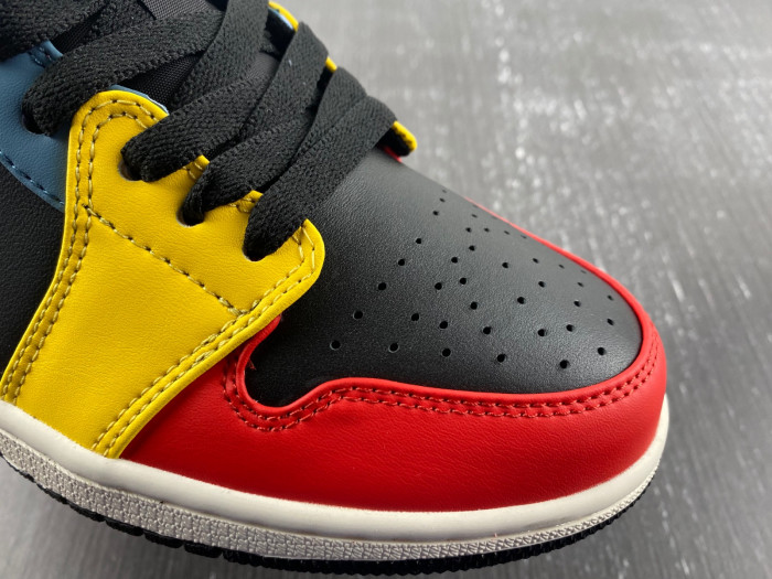 air jordan 1 low se black multi-color (w) - dn3739-060