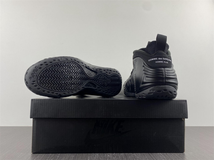 nike air foamposite one comme des garcons homme plus black dj7952-001