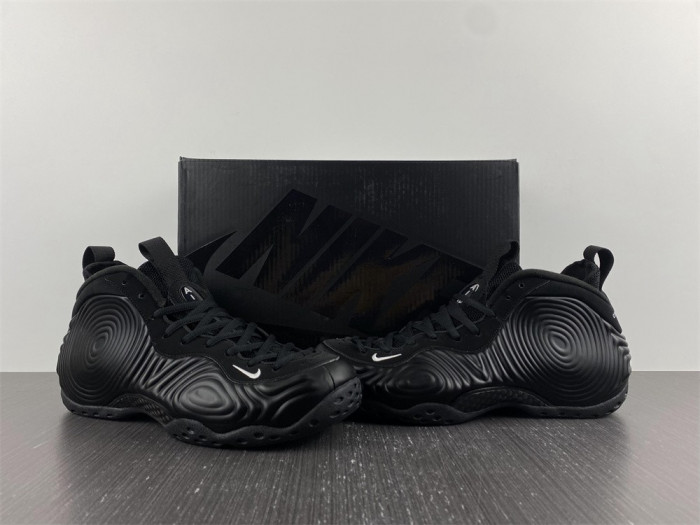 nike air foamposite one comme des garcons homme plus black dj7952-001
