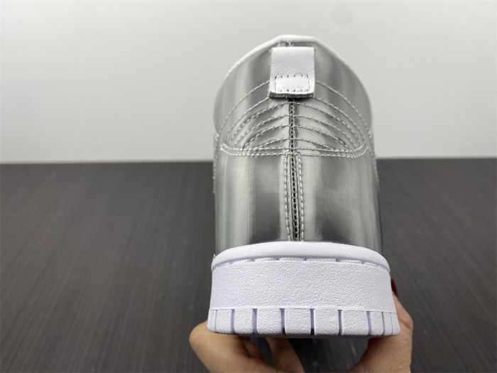 nike dunk high clot metallic silver - dh4444-900