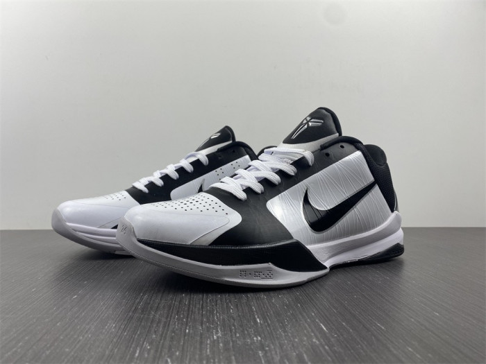 nike zoom kobe 5 v tb white black light grey 407710-100