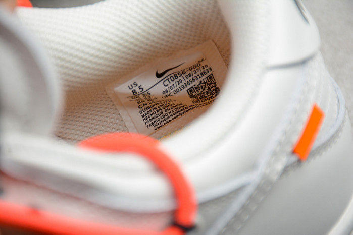 nike dunk low ofw white ct0856- 900