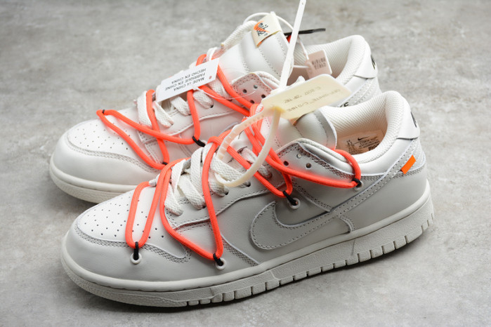 nike dunk low ofw white ct0856- 900