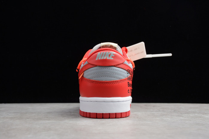 nike dunk low ofw university red ct0856-600