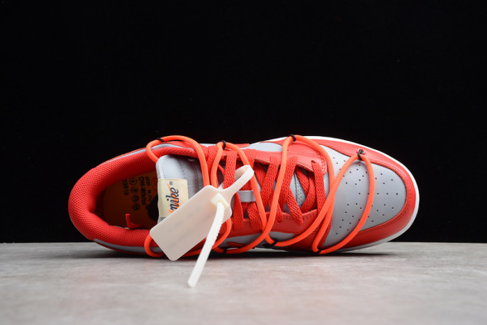 nike dunk low ofw university red ct0856-600