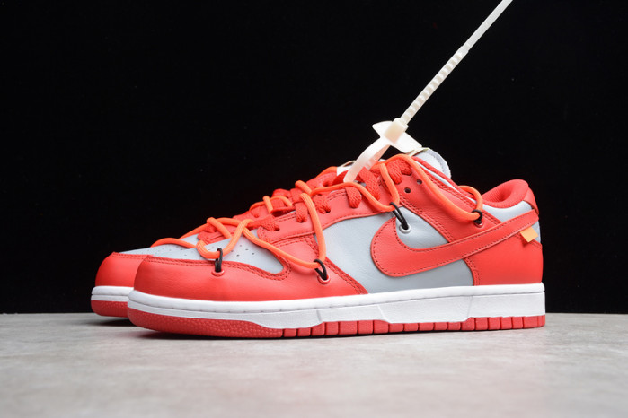 nike dunk low ofw university red ct0856-600