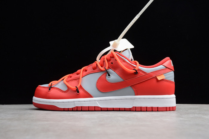 nike dunk low ofw university red ct0856-600