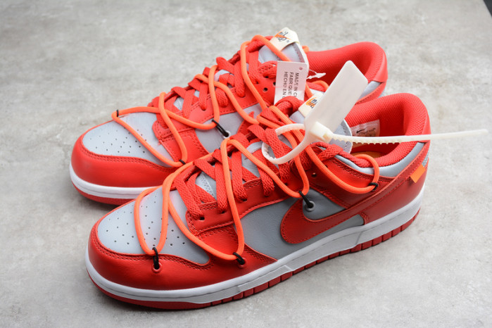nike dunk low ofw university red ct0856-600